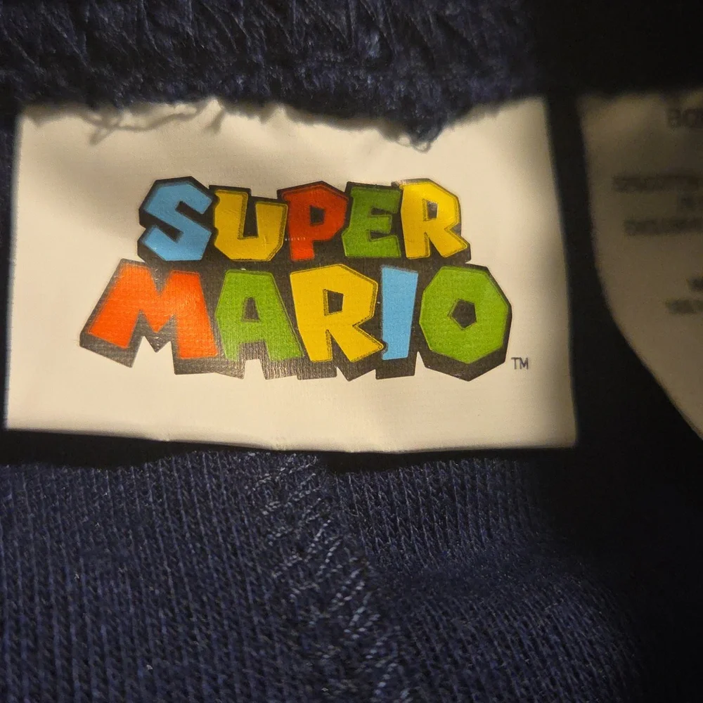 Nintendo Super Mario Kids Navy Blue Active Sweatpants Joggers